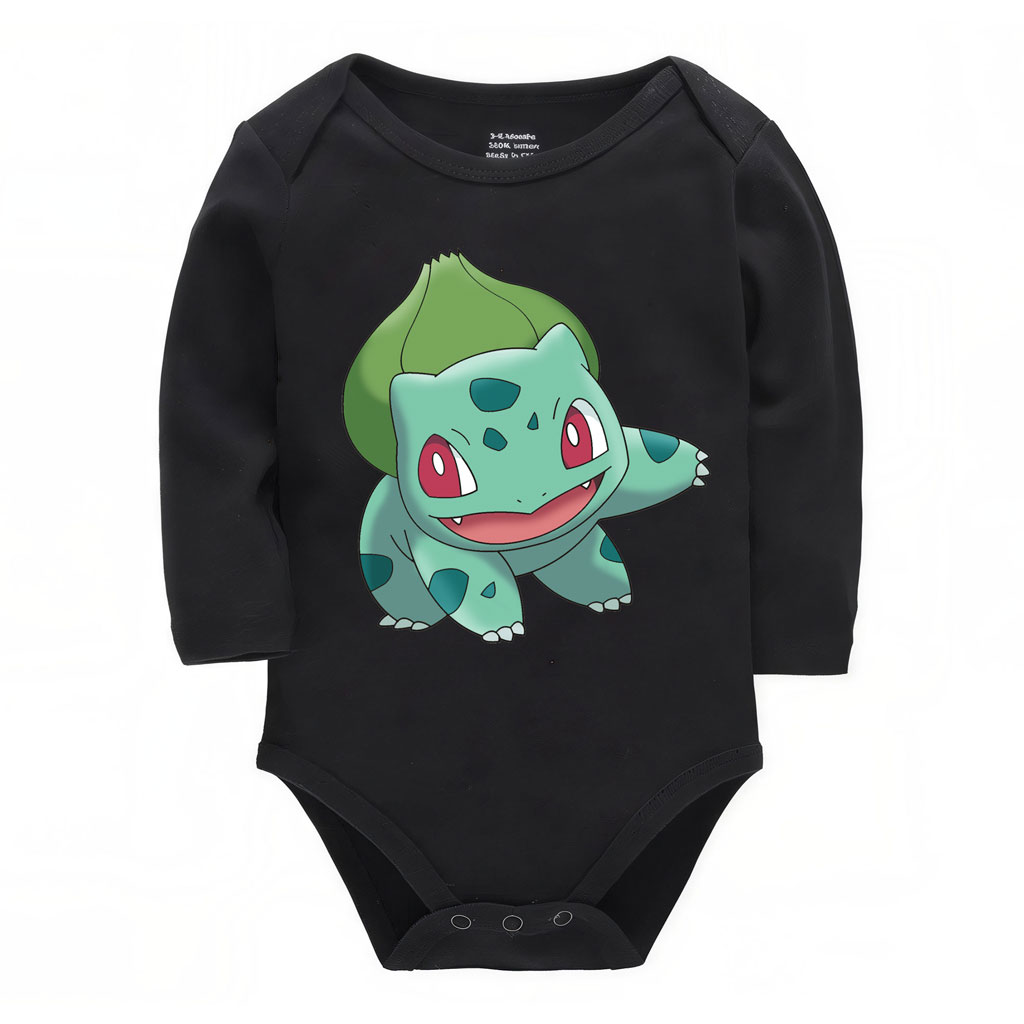 Bulbasaur Bodysuit Baby Onesie Cotton 0–24M 10 Pokemon Bulbasaur Bodysuit Baby Onesie