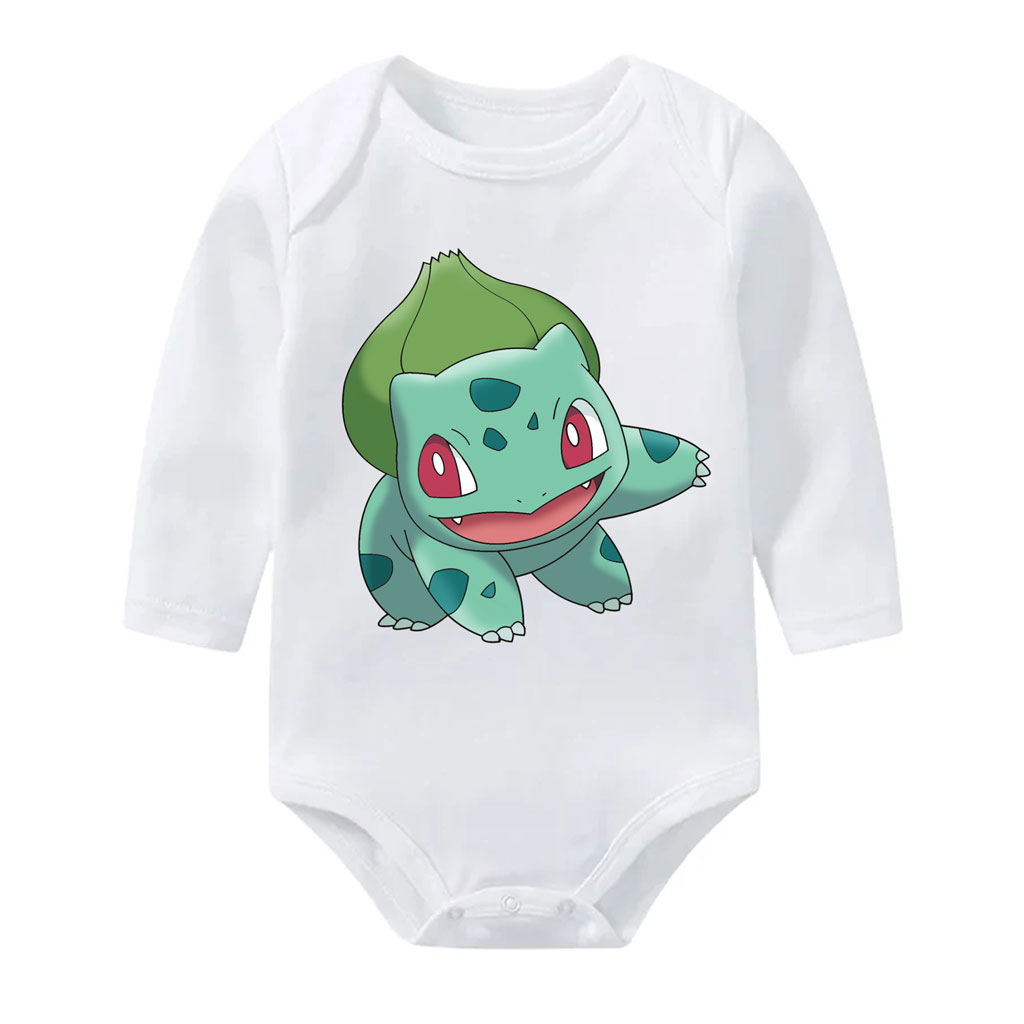 Bulbasaur Bodysuit Baby Onesie Cotton 0–24M 9 Pokemon Bulbasaur Bodysuit Baby Onesie