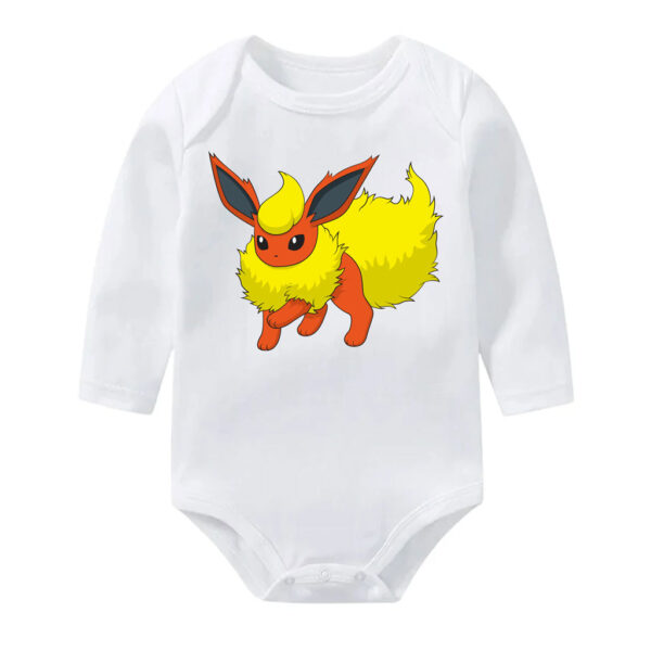 Pokemon Flareon Baby Bodysuit Cotton for Boys, Girls