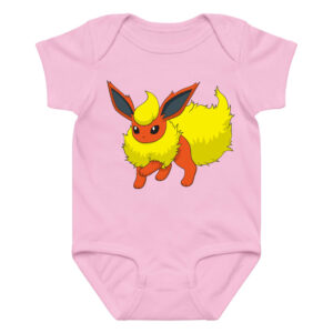 Pokemon Flareon Baby Bodysuit Cotton for Boys, Girls