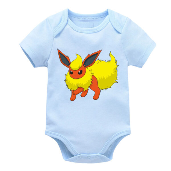 Pokemon Flareon Baby Bodysuit Cotton for Boys, Girls