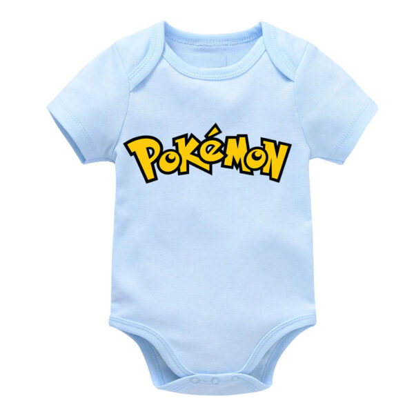 Pokemon Logo Baby Girl Bodysuits Boys Onesie Cotton