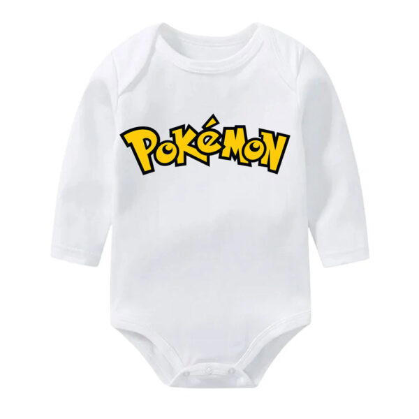 Pokemon Logo Baby Girl Bodysuits Boys Onesie Cotton