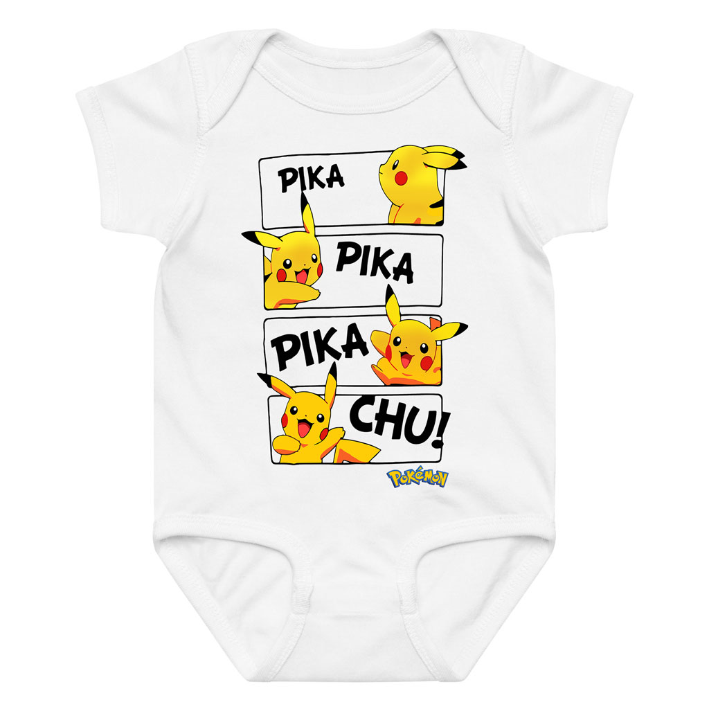Pokemon Pikachu Baby Grow Pika Pika Chu Onesie (9 colors) 9 Pokemon Pikachu Baby Grow Pika Pika Chu Onesie