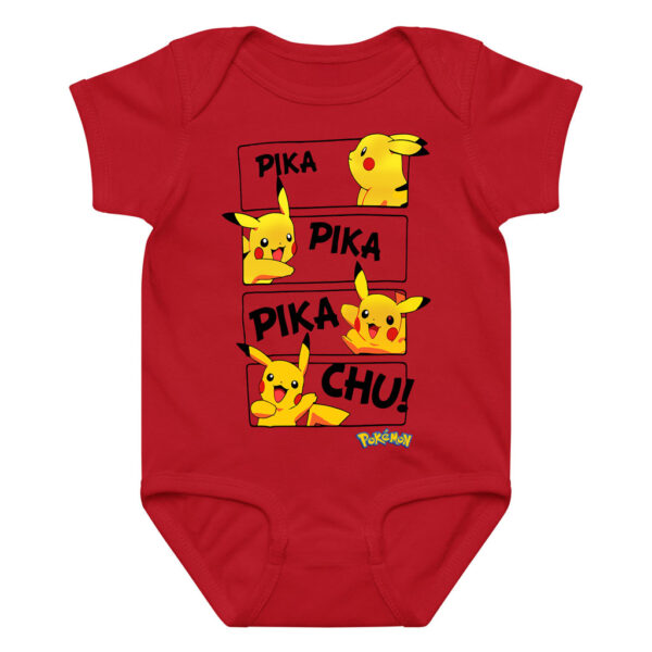 Pokemon Pikachu Baby Grow Pika Pika Chu Onesie
