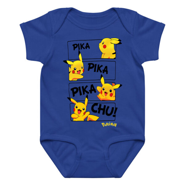 Pokemon Pikachu Baby Grow Pika Pika Chu Onesie