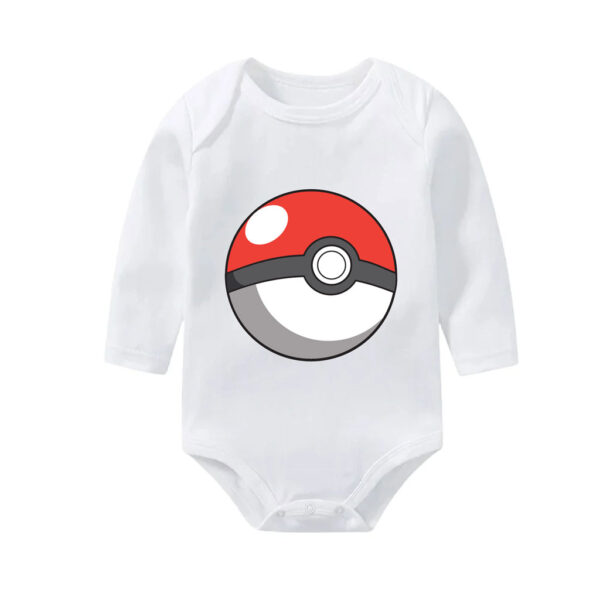 Pokemon Poké Ball Baby Bodysuit Cotton Onesie 0–24M