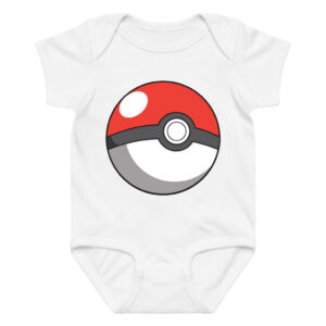 Pokemon Poké Ball Baby Bodysuit Cotton Onesie 0–24M