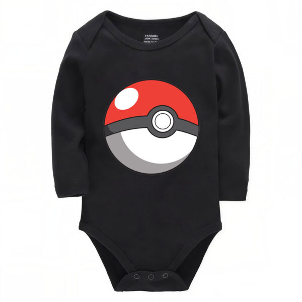 Pokemon Poké Ball Baby Bodysuit Cotton Onesie 0–24M