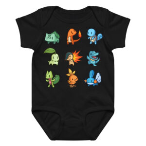 Pokemon Starter Baby Bodysuit Cotton Onesie 0–24M