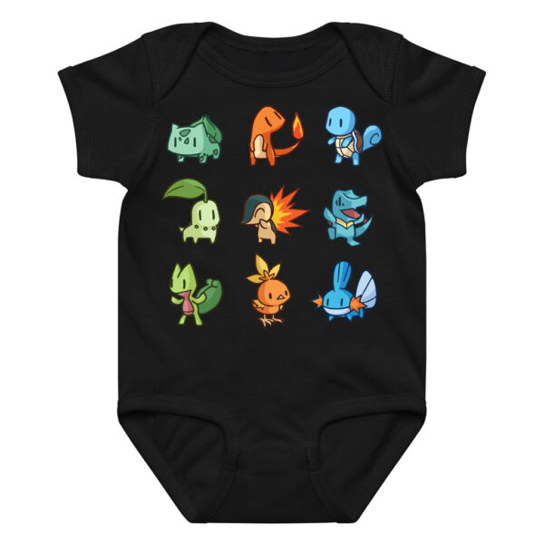 Pokemon Starter Baby Bodysuit Cotton Onesie 0–24M