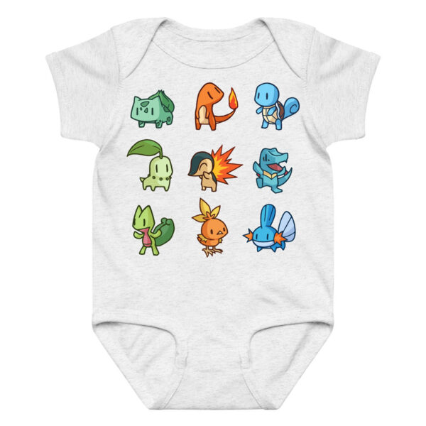 Pokemon Starter Baby Bodysuit Cotton Onesie 0–24M