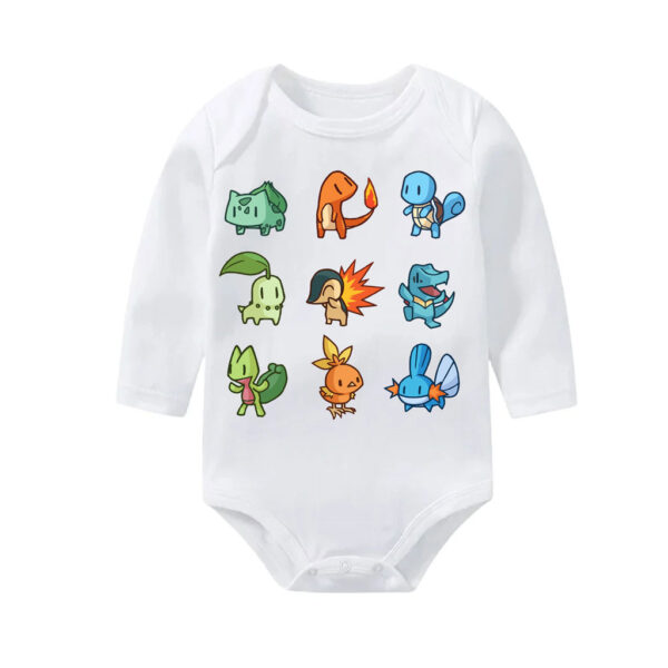 Pokemon Starter Baby Bodysuit Cotton Onesie 0–24M