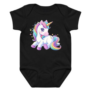 Rainbow Unicorn Baby Onesie - Cute Cartoon Bodysuit