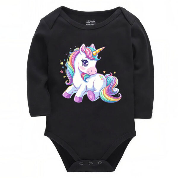 Rainbow Unicorn Baby Onesie - Cute Cartoon Bodysuit