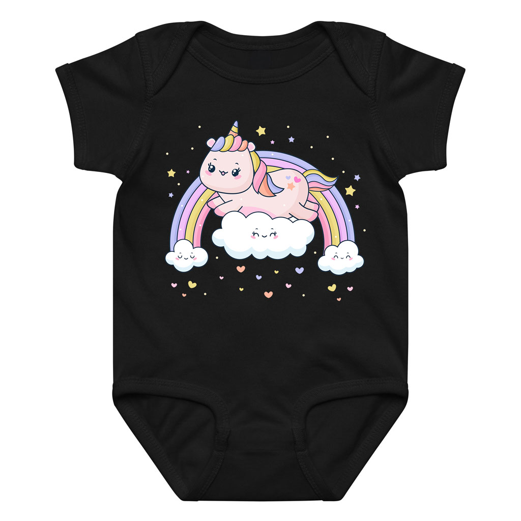 Rainbow Unicorn Clouds Baby Onesie Bodysuit 10 Rainbow Unicorn Clouds Baby Onesie Bodysuit