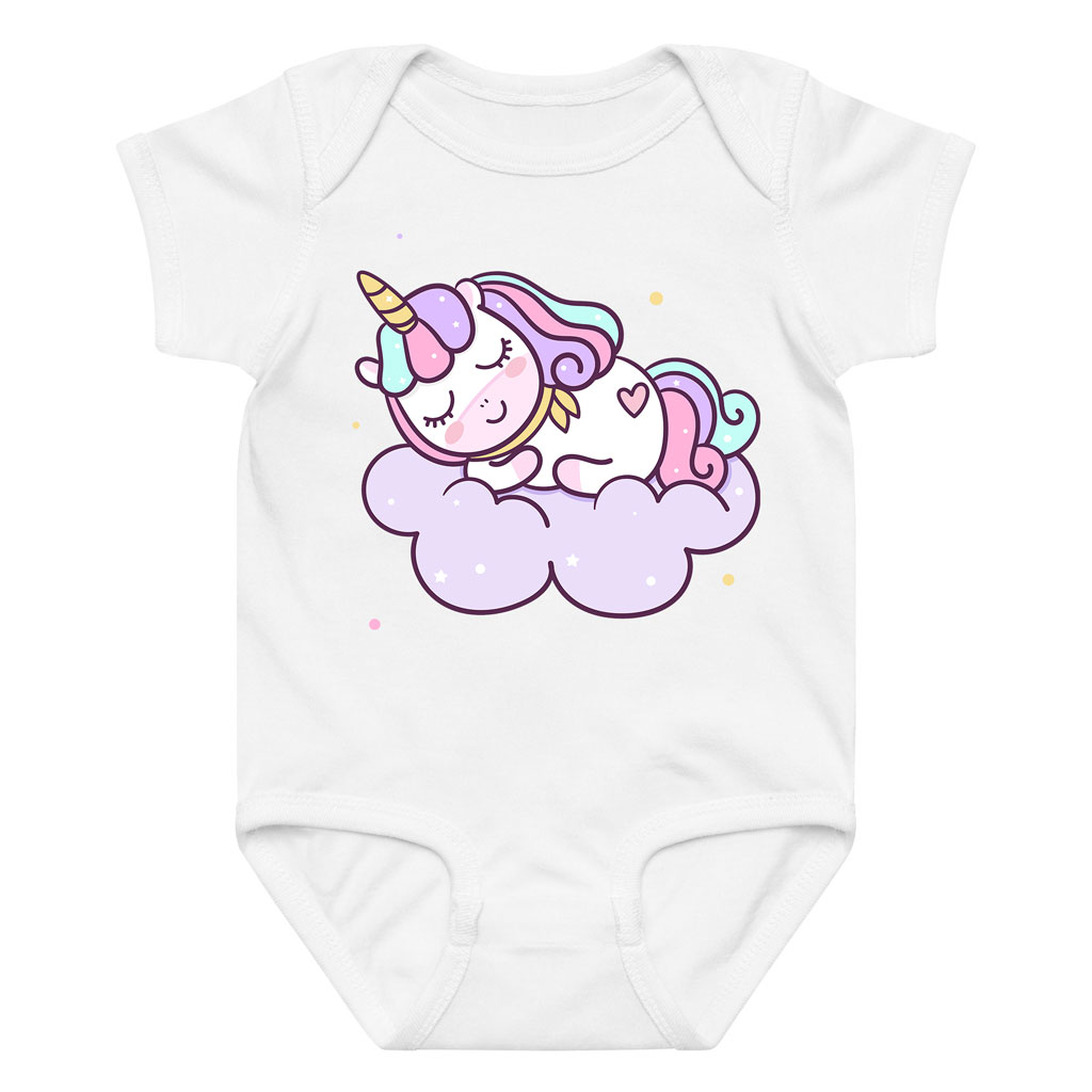 Rainbow Unicorn Sleeping Baby Bodysuit 10 Rainbow Unicorn Sleeping Baby Bodysuit