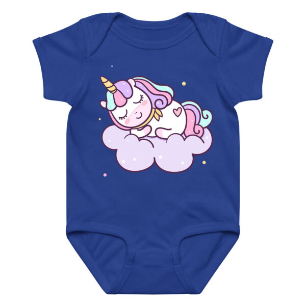 Rainbow Unicorn Sleeping Baby Bodysuit