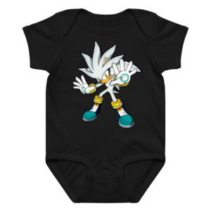 Silver the Hedgehog Bodysuit Onesie Baby Multicolors