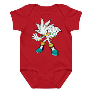 Silver the Hedgehog Bodysuit Onesie Baby Multicolors