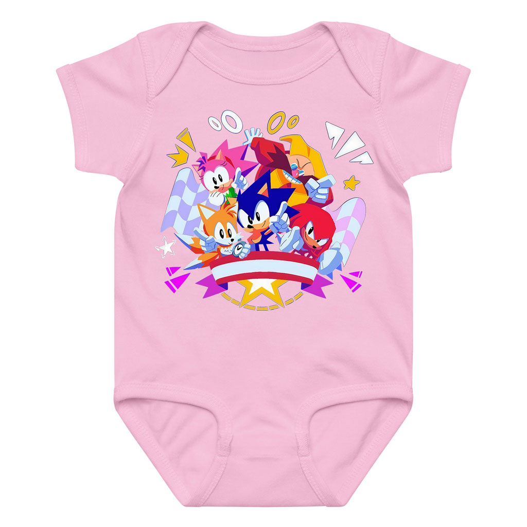 Sonic Squad Baby Onesie – Classic Video Game Bodysuit 3 Sonic Squad Baby Onesie – Classic Video Game Bodysuit