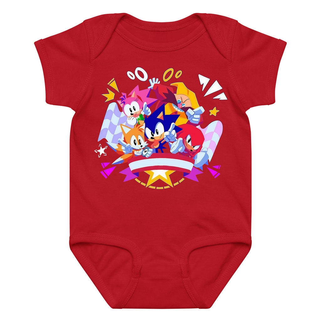 Sonic Squad Baby Onesie – Classic Video Game Bodysuit 4 Sonic Squad Baby Onesie – Classic Video Game Bodysuit