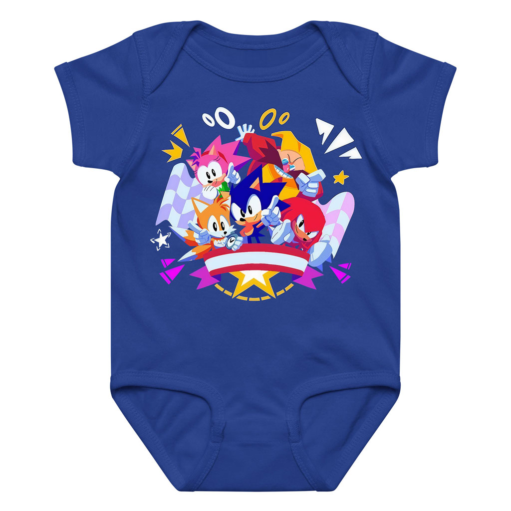 Sonic Squad Baby Onesie – Classic Video Game Bodysuit 5 Sonic Squad Baby Onesie – Classic Video Game Bodysuit