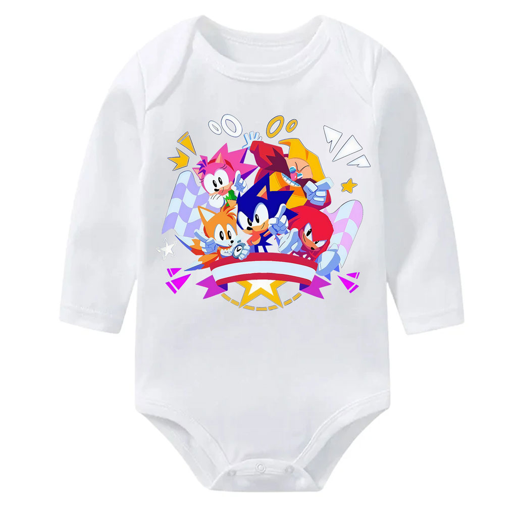 Sonic Squad Baby Onesie – Classic Video Game Bodysuit 7 Sonic Squad Baby Onesie – Classic Video Game Bodysuit