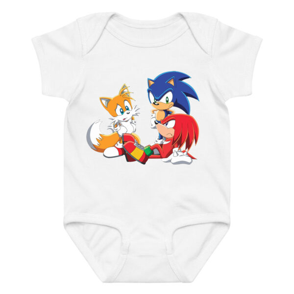 Sonic Tails and Knuckles Baby Boy Girl Onesies