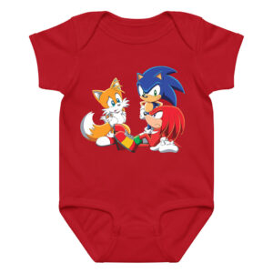 Sonic Tails and Knuckles Baby Boy Girl Onesies