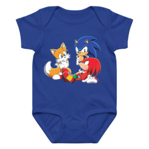 Sonic Tails and Knuckles Baby Boy Girl Onesies