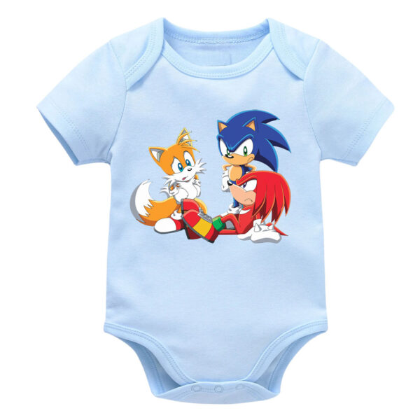 Sonic Tails and Knuckles Baby Boy Girl Onesies