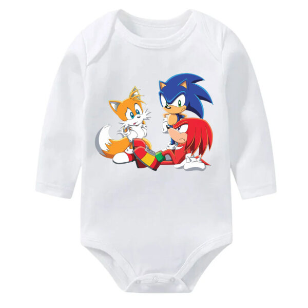 Sonic Tails and Knuckles Baby Boy Girl Onesies