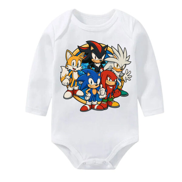 Sonic Team Baby Bodysuit Sonic, Tails, Knuckles and Shadow