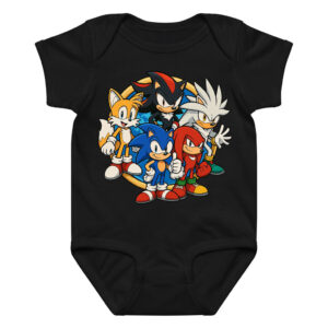 Sonic Team Baby Bodysuit Sonic, Tails, Knuckles and Shadow