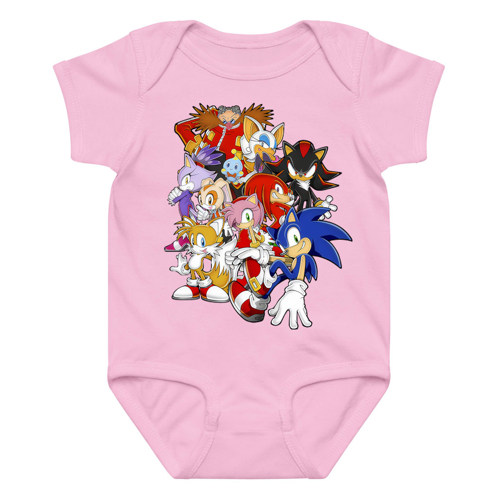 Sonic The Hedgehog Characters Newborn Bodysuits 0-24M 3 Sonic The Hedgehog Characters Newborn Bodysuits