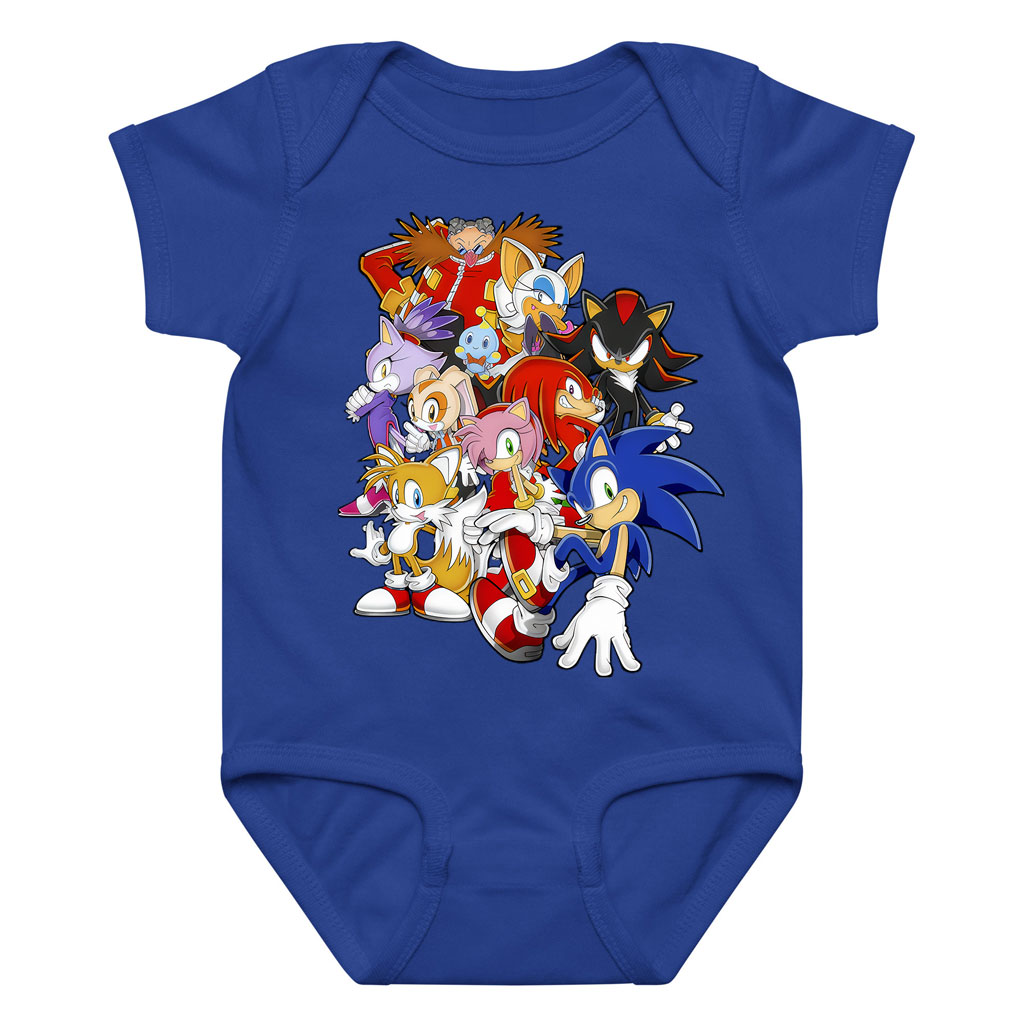 Sonic The Hedgehog Characters Newborn Bodysuits 0-24M 10 Sonic The Hedgehog Characters Newborn Bodysuits
