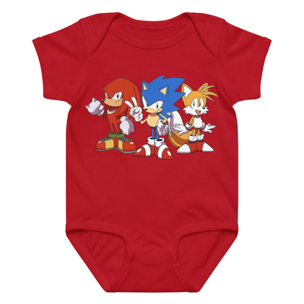 Sonic the Hedgehog, Sonic Tails and Knuckles Baby Onesie