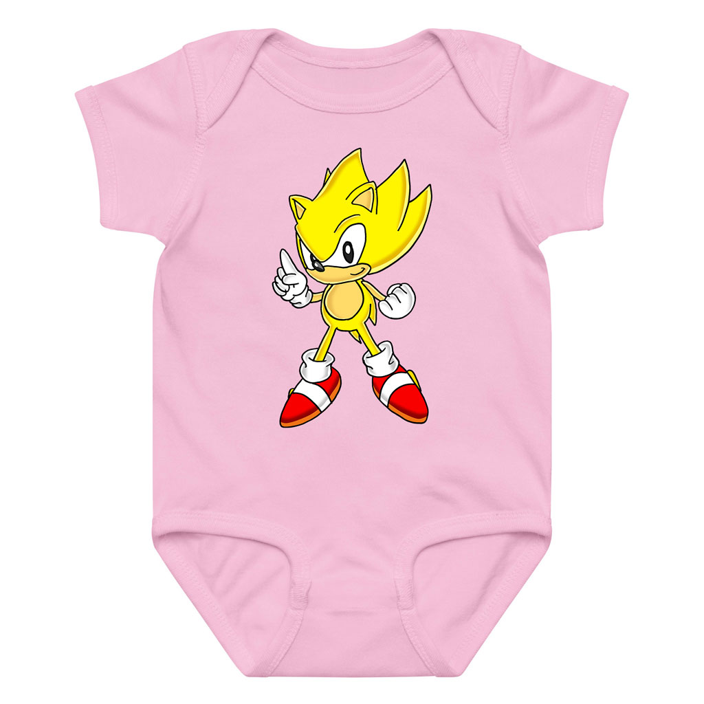 Super Sonic Onesie Kids – Golden Transformation Romper 9 Super Sonic Onesie Kids – Golden Transformation Romper