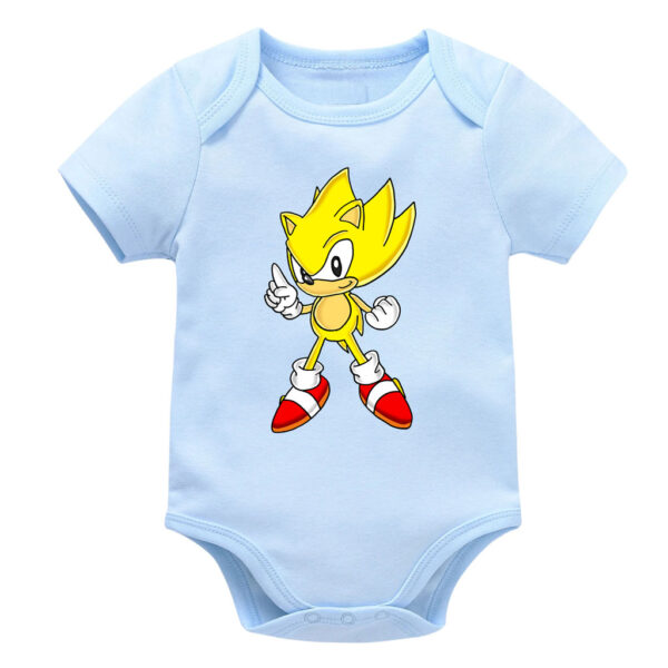 Super Sonic Onesie Kids – Golden Transformation Romper