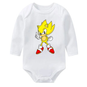 Super Sonic Onesie Kids – Golden Transformation Romper