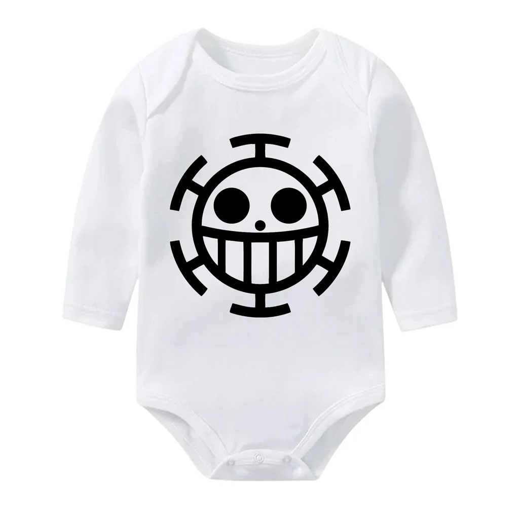 Trafalgar Law Heart Pirates Logo Baby Bodysuit 10 Trafalgar Law Heart Pirates Logo Baby Bodysuit