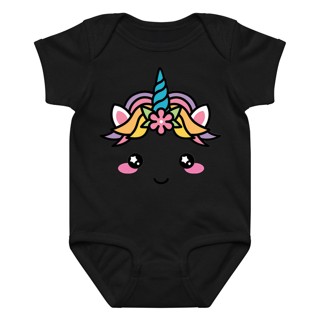 Unicorn Rainbow Horn Bodysuit Baby Onesie 9 Unicorn Rainbow Horn Bodysuit Baby Onesie