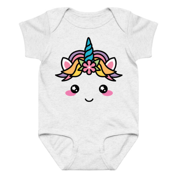 Unicorn Rainbow Horn Bodysuit Baby Onesie