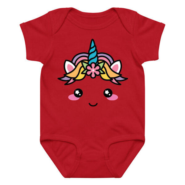 Unicorn Rainbow Horn Bodysuit Baby Onesie