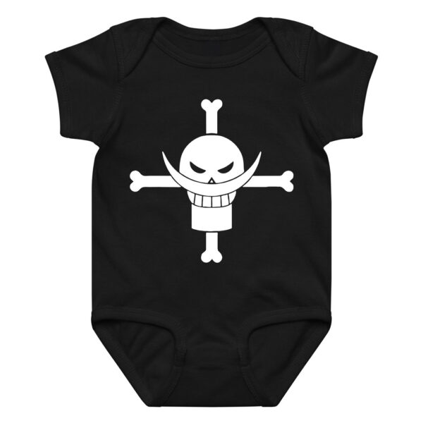 Whitebeard Jolly Roger Bodysuit Baby Onesie Cotton
