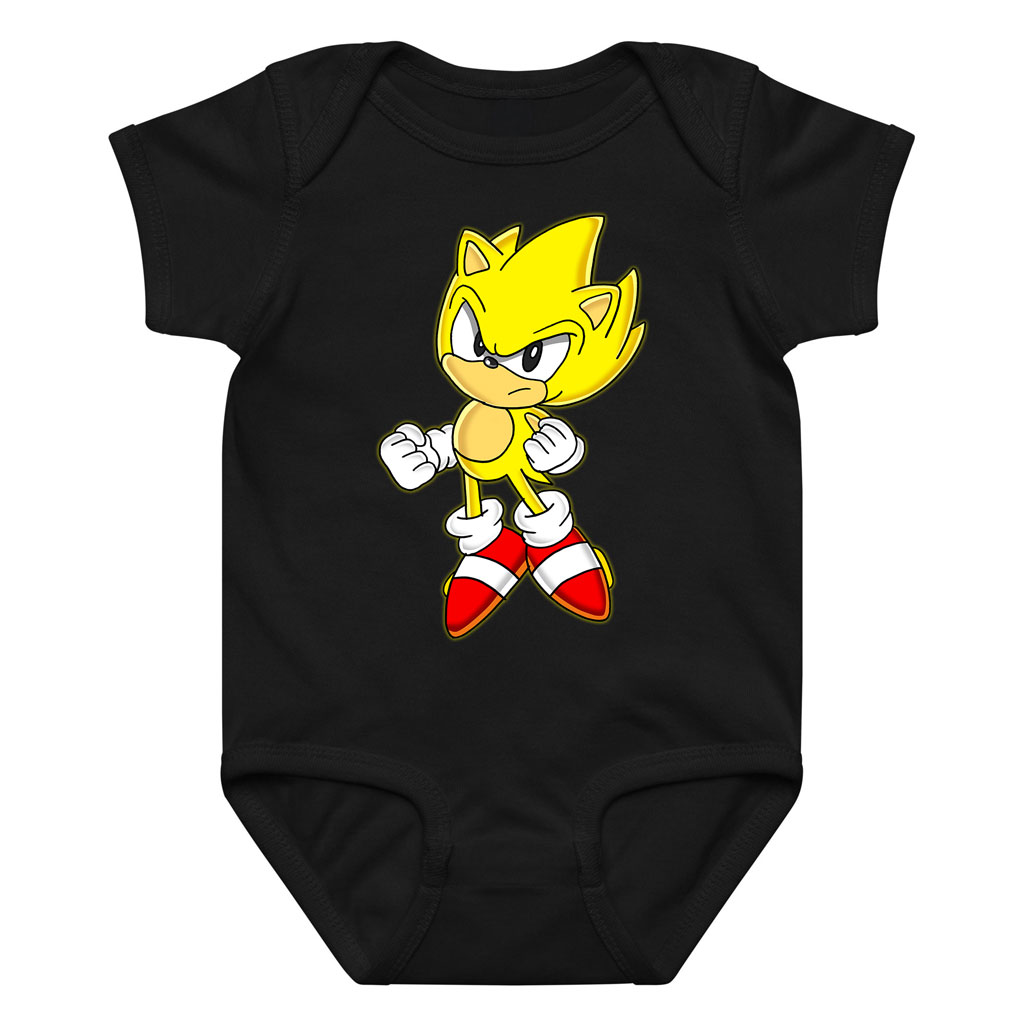 Yellow Sonic Long Sleeve Bodysuit Baby Short Sleeve Onsie 10 Yellow Sonic Long Sleeve Bodysuit Baby Short Sleeve