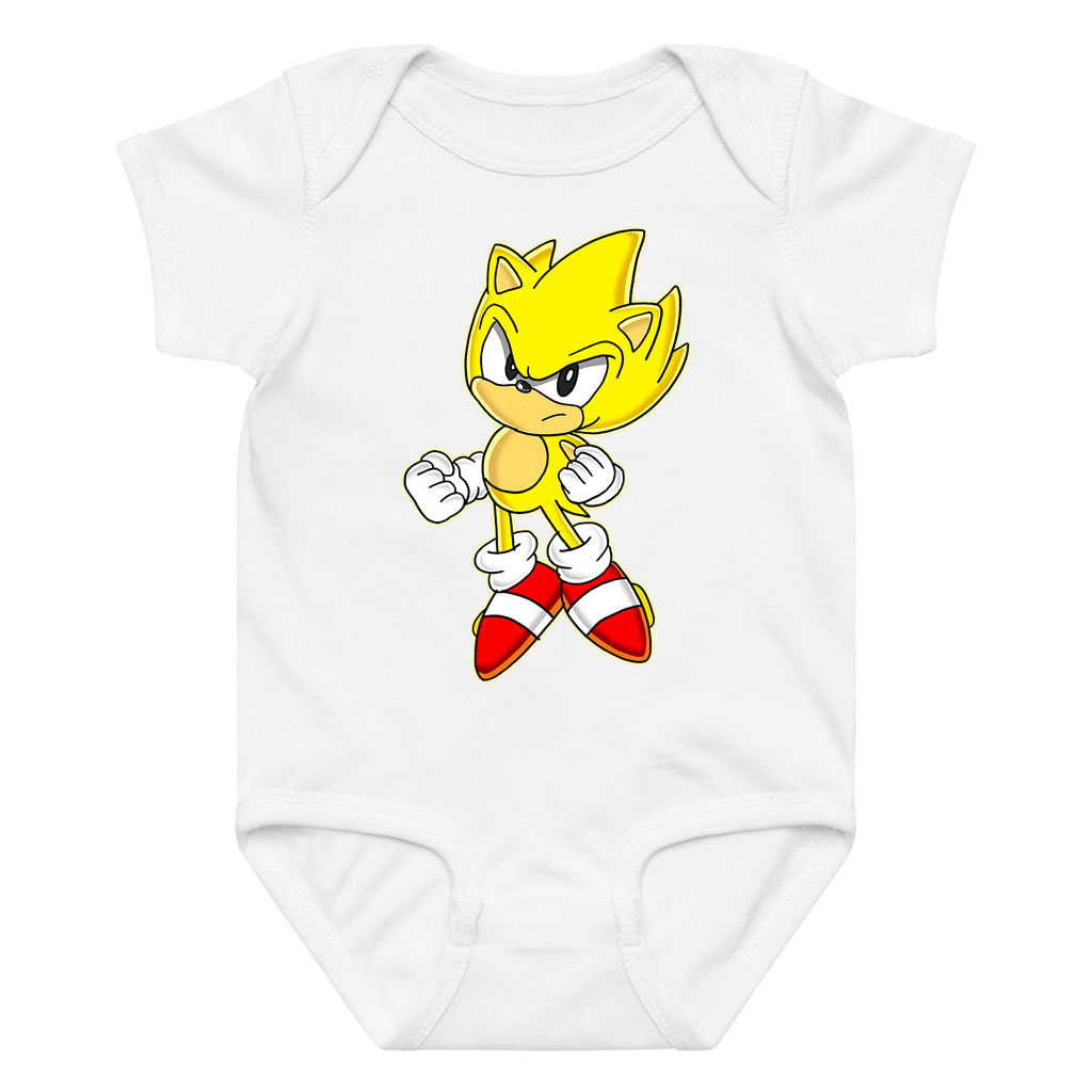 Yellow Sonic Long Sleeve Bodysuit Baby Short Sleeve Onsie 9 Yellow Sonic Long Sleeve Bodysuit Baby Short Sleeve