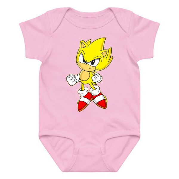 Yellow Sonic Long Sleeve Bodysuit Baby Short Sleeve