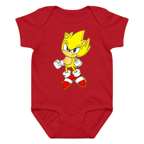 Yellow Sonic Long Sleeve Bodysuit Baby Short Sleeve